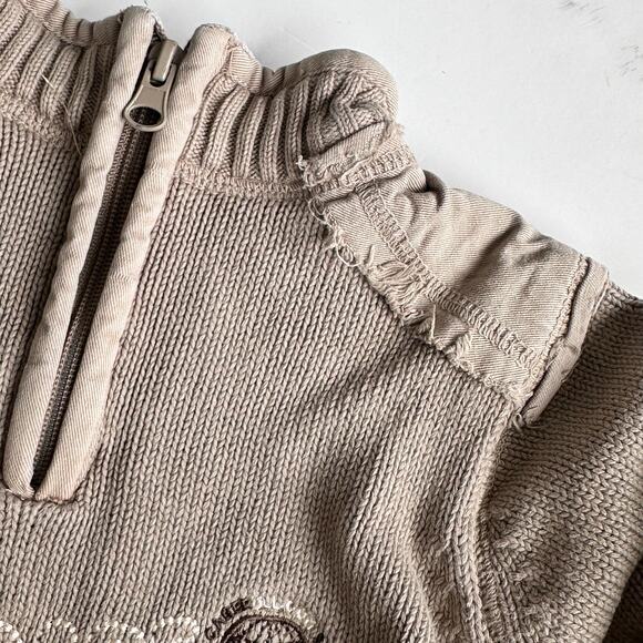 Tout Simplement Tan 1/4 Zip Pullover - Size 4 - Picture 2 of 4